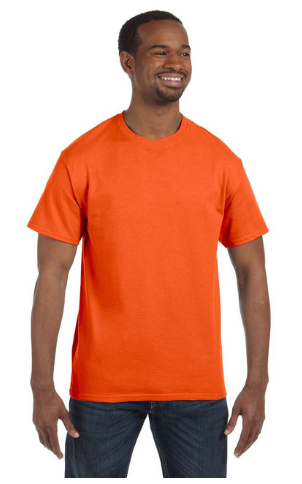 WalRose Custom Tees Jerzees Adult DRI-POWER® ACTIVE T-Shirt-Safety Orange S-XL