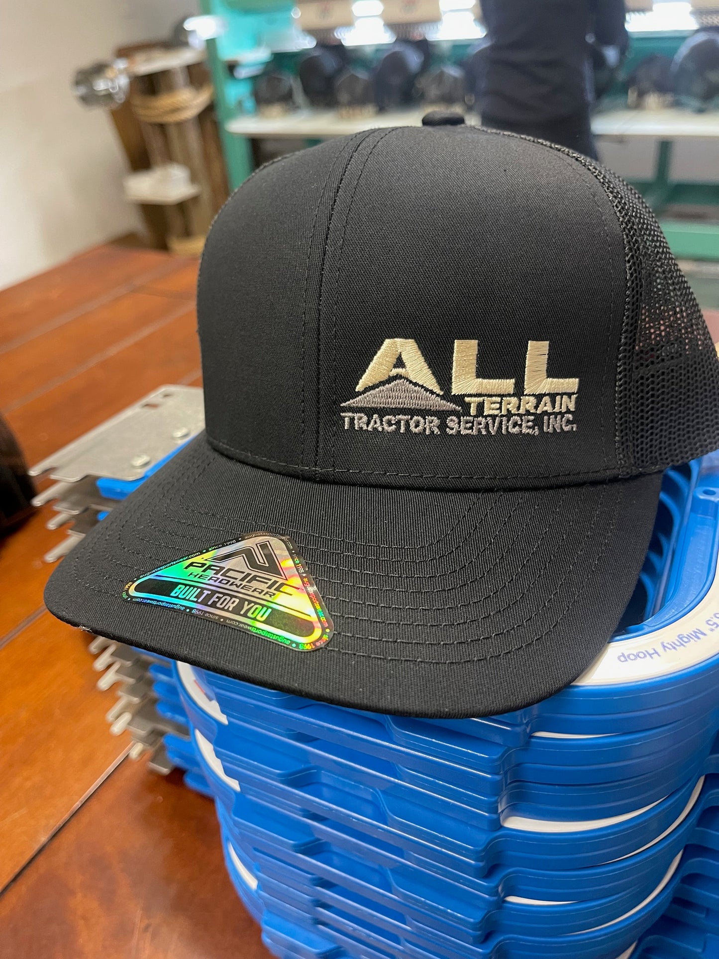 All-Terrain 104C Solid Black Custom Hat 2