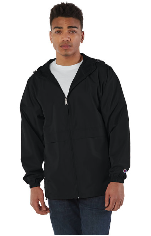 Custom Jackets- Waste Pro CO125 Champion Adult Full-Zip Anorak Jacket Black S-XL