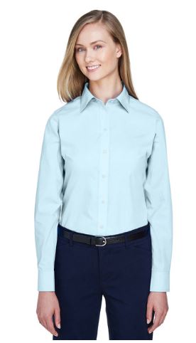 Devon & Jones Ladies' Crown Collection® Solid Broadcloth Woven Shirt D62010W