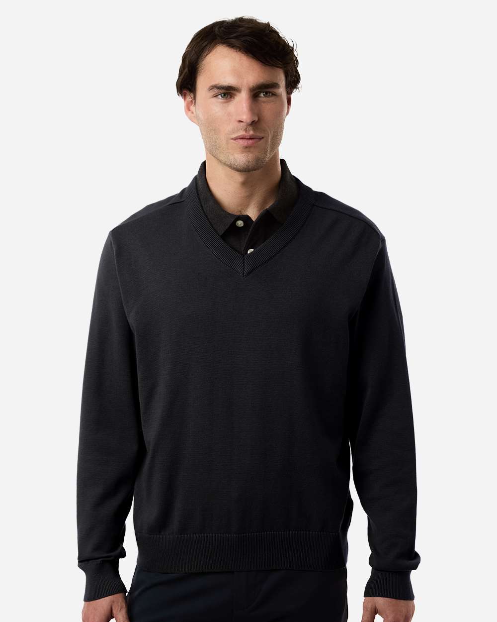DG445 Devon & Jones - Men's New Classics V-Neck Sweater - Black - Sizes: 2XL - Up