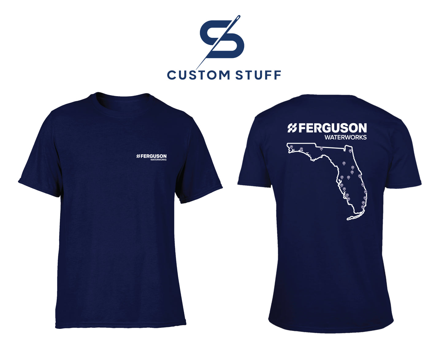 Custom Printed Tees- Ferguson Waterworks 2XL and Up