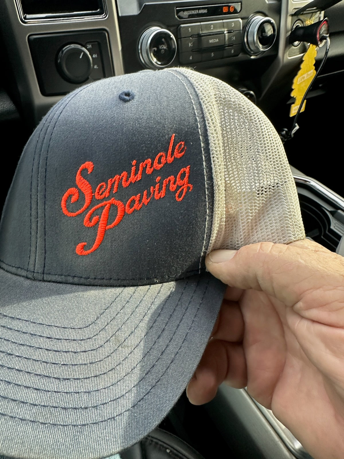 Seminole Paving custom hats- 6606 Yuupong Retro Trucker Cap