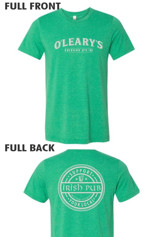 O'Leary's Custom Tees- Support Your Local Irish Pub-DT6000 VIP Tee Heathered Kelly