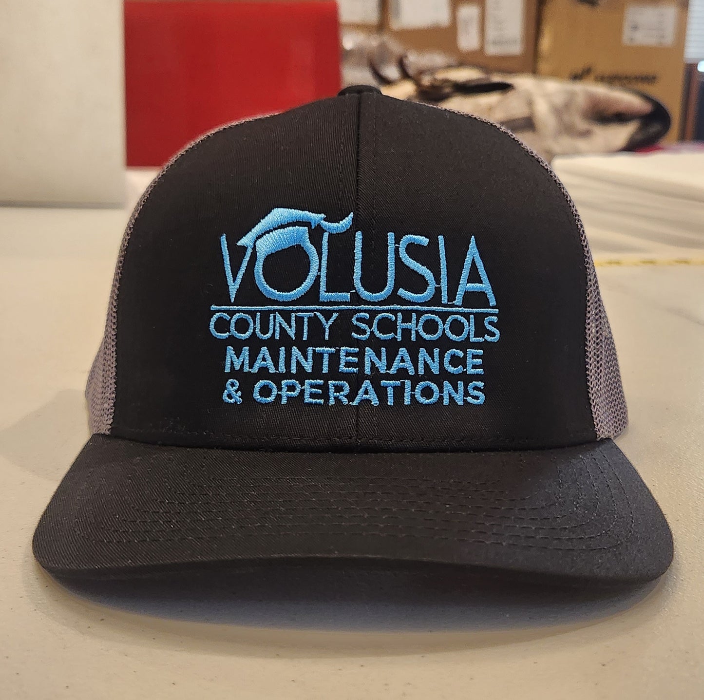 Custom Hat- 112 Richardson Snapback Trucker Cap- Volusia County Schools