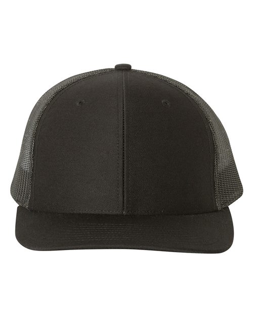 Richardson - Adjustable Snapback Trucker Cap - 112 Black