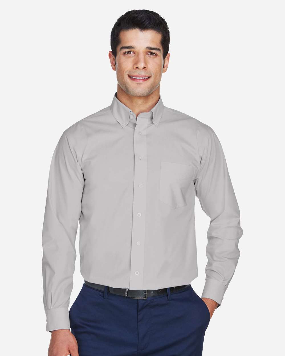Devon & Jones Men's Crown Collection® Solid Broadcloth Woven Shirt D62010