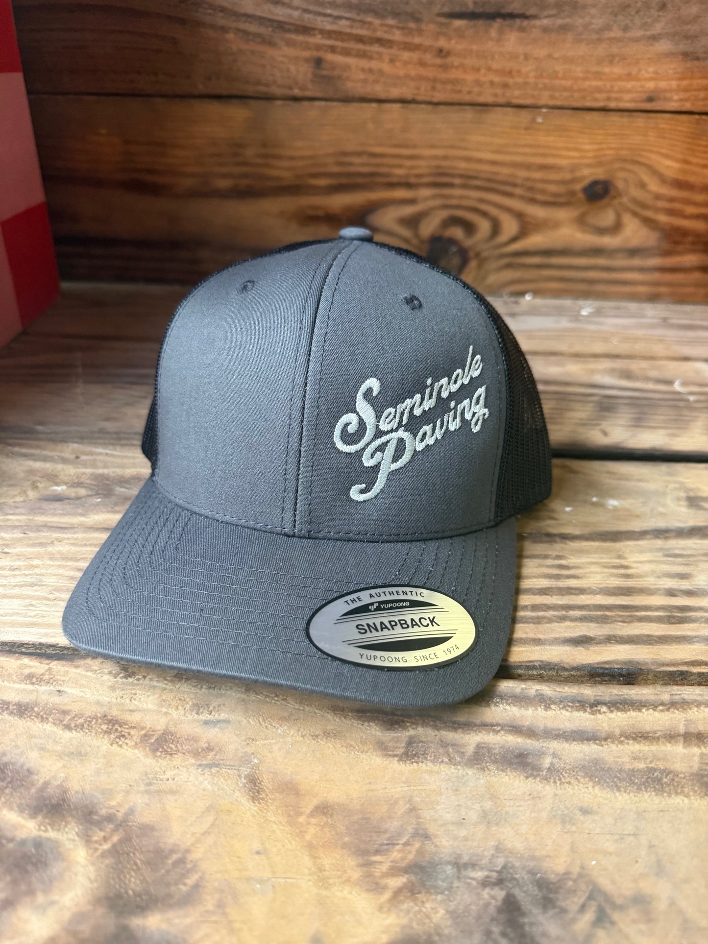 Seminole Paving - YP Classics Retro Trucker Cap - 6606 - Graphite / Black