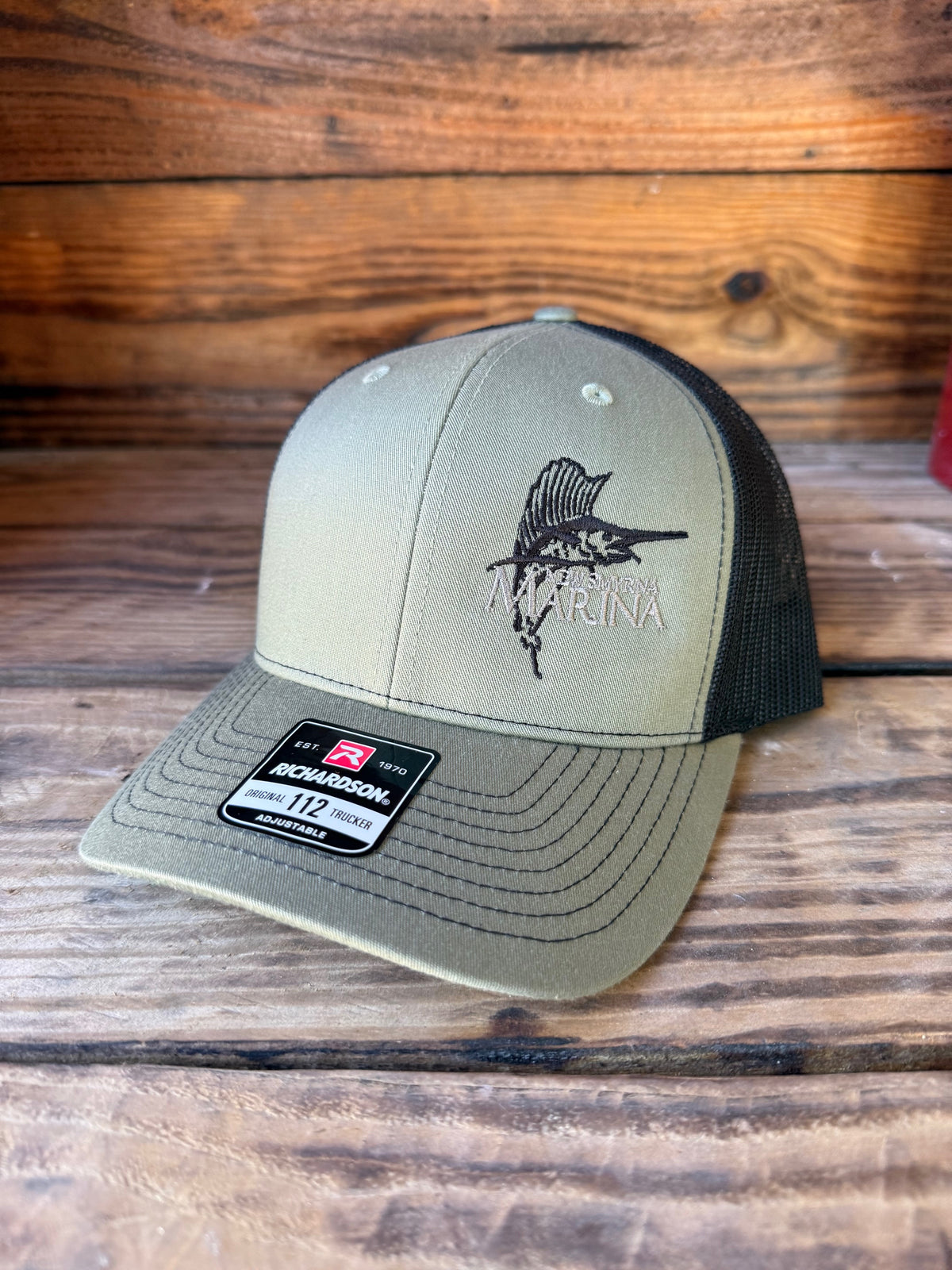 NSB Marina - Richardson Printed Trucker Cap - 112 -Loden/Black