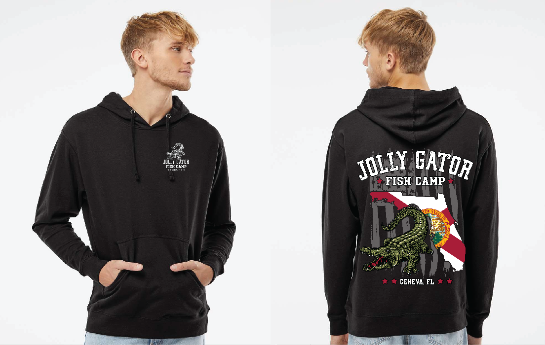 Jolly Gator - Hanes Unisex EcoSmart® Hooded Sweatshirt - P170