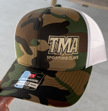 TMA Sporting Clays-Richardson - Printed Trucker Cap - 112P-Army/White