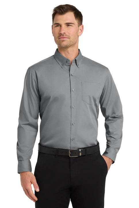 Port Authority® Long Sleeve Carefree Poplin Shirt - W10010
